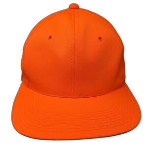 YoungAn Hat Snapback Orange Green One Size Blank Structured Adjustable Cap